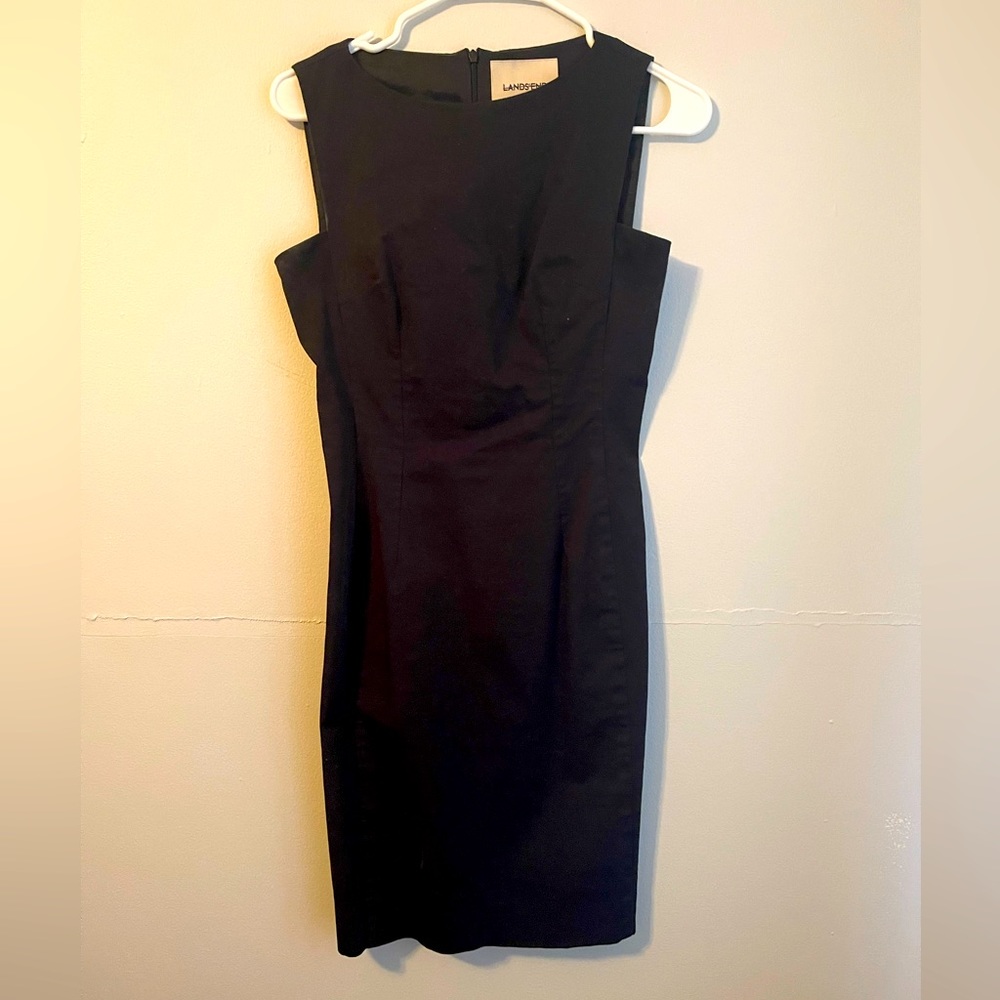 High neck cotton sheath dress size 4